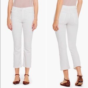 MOTHER jeans | the dutchie ankle white denim